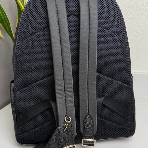 Coach Black Leather Backpack - Picture 2 of 4